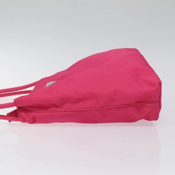 PRADA Shoulder Bag Nylon Pink Silver Auth 119844A - Picture 4 of 16